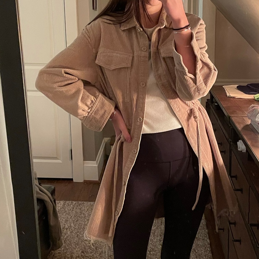 NWOT ASOS Corduroy Dress/ Shirt Jacket (size M)